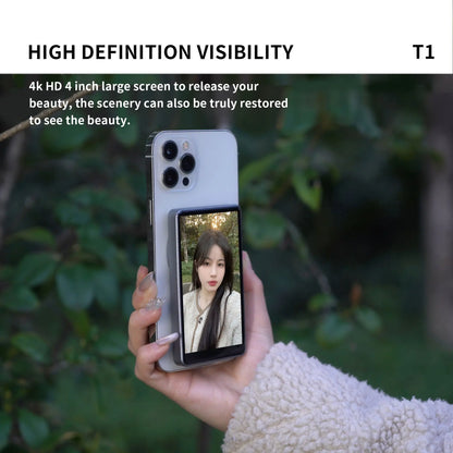 Magnetic Cell Phone Vlog Self Timer Monitor Screen Using Rear Camera Monitor For Live Streaming Creating Content Self-Timer